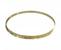 10" Single Flange Batter Side Drum Hoop, Brass, By dFd, DISCONTINUED, IN STOCK