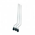 Set of 3 Pearl Air Suspension 9.5mm Floor Tom Legs - Chrome