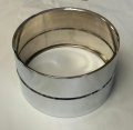 8x14 Steel Snare Shell, No Holes, Chrome Plated