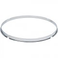 10" Single Flange Batter Side Drum Hoop, Chrome, By dFd, DISCONTINUED, IN STOCK