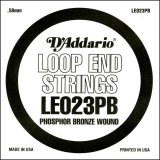 D'Addario LE023PB Phosphor Bronze Loop End .023 gauge, Single String
