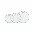 Super-2 Series Two Ply Clear Tom Drum Drumhead Pack, 10, 12, And 14 Inch Heads, By Aquarian
