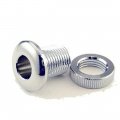 1/2" Threaded Air Vent Grommet, For Shells 5/16 To 7/16" Thick, Chrome, Brass, Black