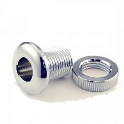 1/2" Threaded Air Vent Grommet, For Shells 5/16 To 7/16" Thick, Chrome, Brass, Black