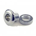 1/2" Die Cast Threaded Air Vent Grommet, For Ply Shells Up To 10 Ply, Chrome, Brass Or Black