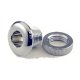 1/2" Threaded Air Vent Grommet, For Shells To 1/4" Thick, Chrome, Brass Or Black