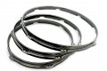 13" 6 Hole Black Nickel 3.0mm Triple Flange Tom Or Snare Drum Hoop