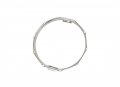 Rogers 14" 10 Hole, 1.6mm Triple Flange Snare Side Drum Hoop, Chrome