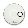 16" Regulator Side Ported White Single Ply Bass Drumhead By Aquarian