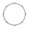 Worldmax 14" 2.3mm Triple-Flange Hoop, 8 Holes - Black Nickel