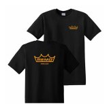 Remo Crown Logo Black T-Shirt - Large