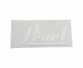 Pearl Bass Drum Sticker, White