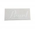Pearl Bass Drum Sticker, White