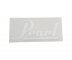 Pearl Bass Drum Sticker, White
