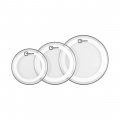 Aquarian Super-2 Drumheads with Studio-X Ring Fusion Pack, 10", 12, 14"