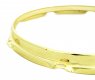 10" 6 Hole Brass Plated 2.3mm Stick Saver Drum Hoop Snare Side, DISCONTINUED, IN STOCK