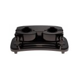 dFd Bass Drum Double Tom Holder Bracket, Black Nickel, DISCONTINUED, IN STOCK