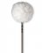 Vic Firth Bass Drum Beater, Medium Felt Oval Core Covered With Fleece
