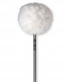 Vic Firth Bass Drum Beater, Medium Felt Oval Core Covered With Fleece