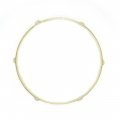 DFD 16" 2.3mm 6-Hole Steel Hoop With Brass Plating