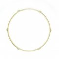 DFD 16" 2.3mm 6-Hole Steel Hoop With Brass Plating, DISCONTINUED, IN STOCK