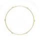 DFD 16" 2.3mm 6-Hole Steel Hoop With Brass Plating, DISCONTINUED, IN STOCK