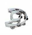 Double Moon Tambourine, Transparent White, Glows In The Dark, By dFd