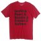 DW Grohl & Peart Red T-Shirt, Limited Stock/Discontinued