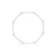WorldMax 12" 2.3mm 6-Hole Steel Snare-Side Hoop - White Powder-Coated Finish