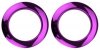 2" Purple Chrome Bass Drum Os Bass Head Hole Reinforcement System, 2 Pack, HCP2