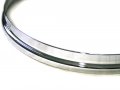 8" Heavy Duty Double Flange 2.3mm Hoop By dFd, Chrome, Brass, Black, DISCONTINUED, IN STOCK