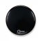 22" Regulator Black Single Ply No Port Bass Drumhead By Aquarian