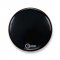 22" Regulator Black Single Ply No Port Bass Drumhead By Aquarian