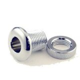 1/2" Threaded Air Vent Grommet, For Shells 5/16 To 7/16" Thick, Chrome, Brass, Black
