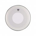 22" Remo Powerstroke 4 Bass Drum Head With White Dot on Top - Smooth White, DISCONTINUED, IN STOCK