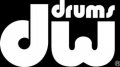 DW Bass Drum Sticker, White