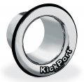 KickPort2 Bass Drum Head Sonic Enhancing Port Insert, Chrome