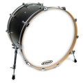 24" Evans EQ3 Side Resonant Bass Drum Drumhead, Coated White, Not Ported
