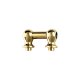 1" Worldmax Single-Ended Tube Lug, Solid Brass - Brass Finish