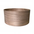dFd 6.5x14 6 Ply All Walnut Unfinished Snare Shell, With Edges And Snare Beds