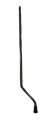 Single Floor Tom Leg, 3/8", 9.5mm, 21" Long, Black Nickel