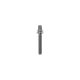Drum Tension Rod w/Washer, 1 1/4", 35mm, Chrome Brass Black