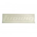 Ludwig Logo Bass Drum Decal 13", White