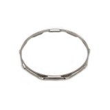 14" 10-Hole DFD 2.5mm Triple-Flanged Snare-Side Hoop - Nickel Over Brass