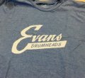 Evans Vintage Logo Shirt, Large, Blue