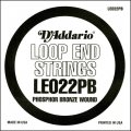 D'Addario LE022PB Phosphor Bronze Loop End .022 gauge, Single String