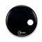 22" Regulator Side Ported Black Single Ply Bass Drumhead By Aquarian