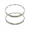 Pair Of 14" 10 Hole 2.5mm Nickel Over Brass Triple Flange Hoops, Batter And Snare Side