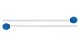 ProMark Discovery Series FPC20 Medium Blue Cord Orff Mallet
