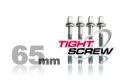 TightScrew 2 1/2", 65mm, Non-Loosening Chrome Drum Tension Rod, 4 Pack